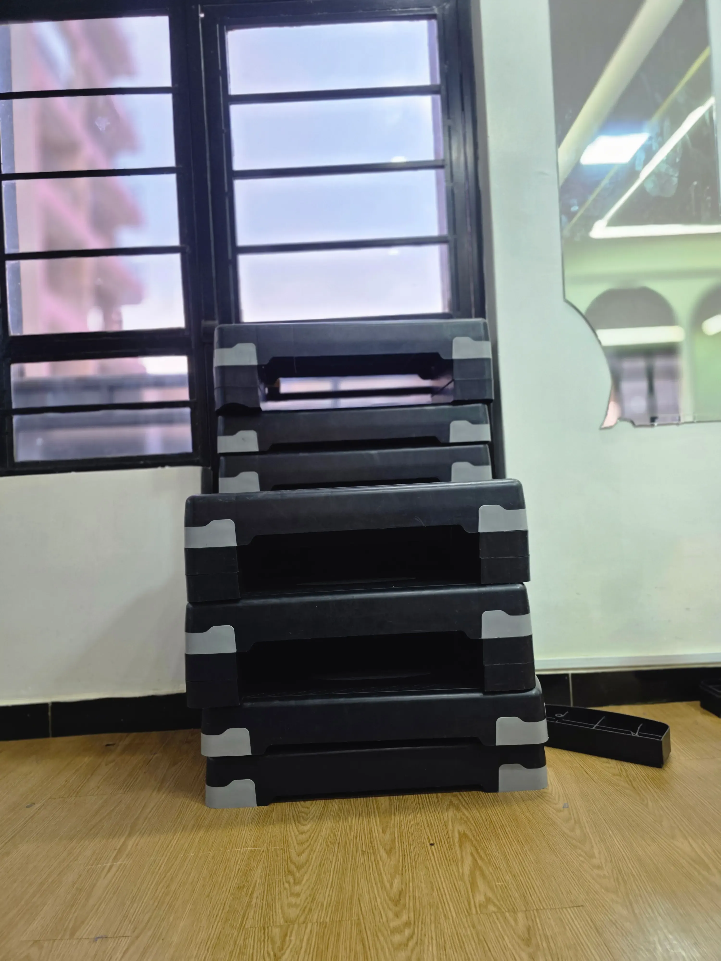 Step aerobics studio and rhythm conditioning floor in Ruaka